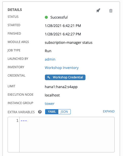 Command Log Details